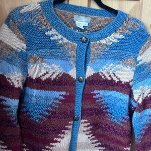 Tribal Multicolor Knit Cardigan